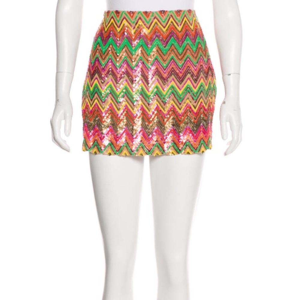 Haute Hippie sequin mini skirt SZ SMALL